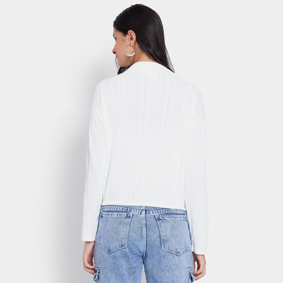 Ladies'  Crop  Top, White, large image number null