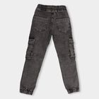 Boys' Cargo Jeans, गहरा ग्रे, small image number null