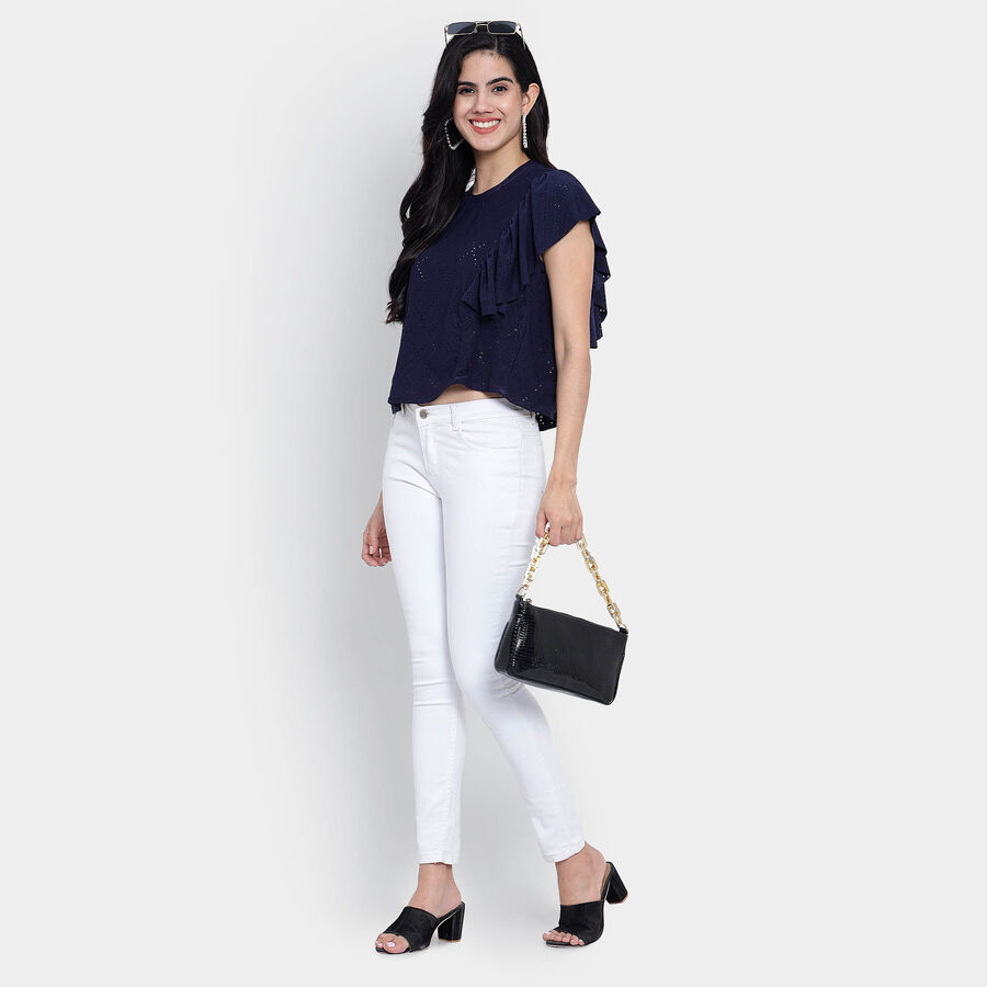 Solid Top, Navy Blue, large image number null