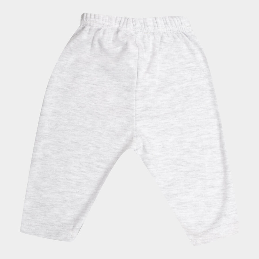 Infants Printed Elasticated Pyjama, Melange Light Grey, large image number null
