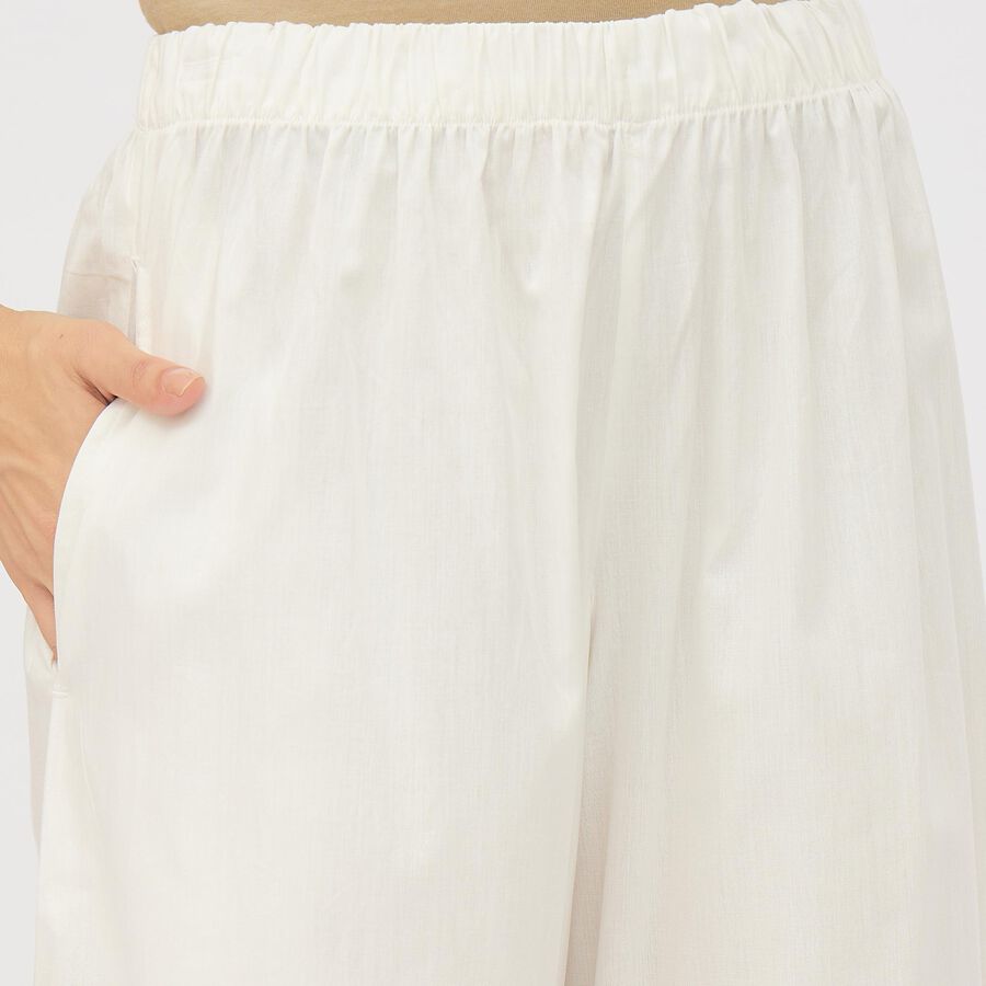 Ladies' Palazzos, Off White, large image number null