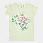 Girls Cotton T-Shirt, Light Green, small image number null