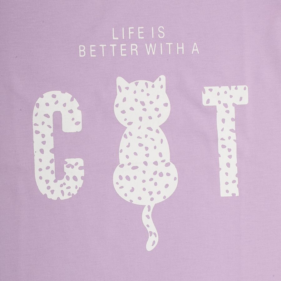 Girls' T-Shirt , Lilac, large image number null