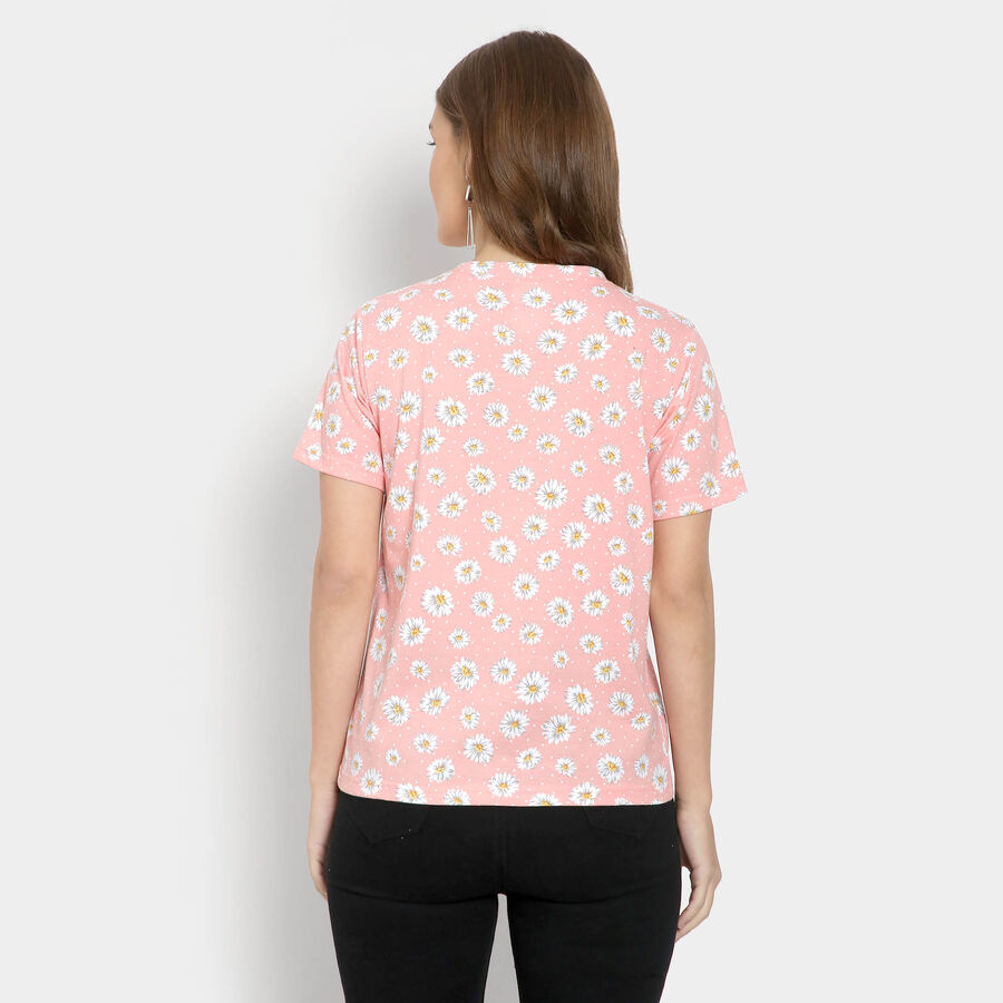 Round Neck T-Shirt, White, large image number null