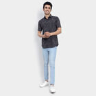 Cotton Printed Casual Shirt, Black, small image number null