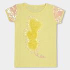 Girls' 100% Cotton T-Shirt, Yellow, small image number null