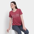 Ladies' Round Neck T-Shirt, बैंगनी, small image number null