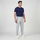 Men's Grey Regular Fit Track Pants, हल्का ग्रे, small