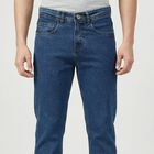 Men's Blue Slim Fit Classic Jeans, Mid Blue, small