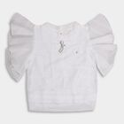 Girls' T-Shirt, सफ़ेद, small image number null
