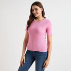 Ladies' Round Neck T-Shirt, Pink, small image number null