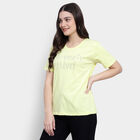 Cotton Round Neck T-Shirt, Yellow, small image number null
