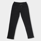 Boys Jet Black Regular Fit Elastic Waist Jeans, Black, small image number null