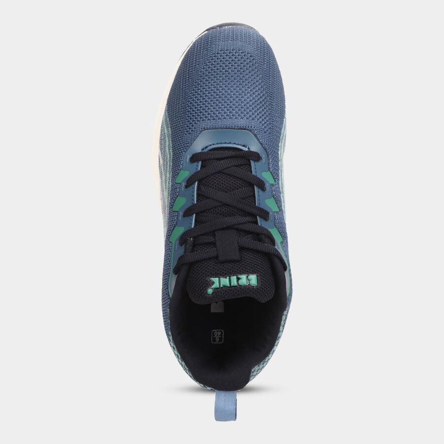 Mens Athleisure Sports Shoes, Teal Blue, large image number null