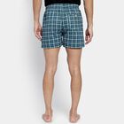 Men's 100% Cotton Boxers, Dark Green, small