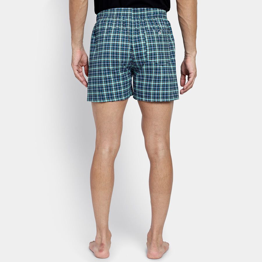 Men's 100% Cotton Boxers, Dark Green, large