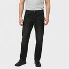 Men's Black Slim Fit Faded Jeans, Black, small