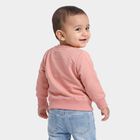 Infants' Pink Round Neck Graphic Pullover Sweatshirt, Light Pink, small
