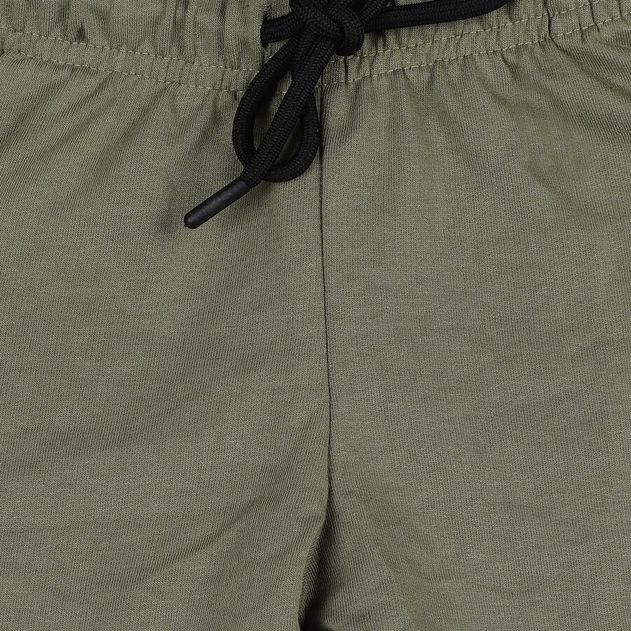 Boys' Olive Regular-Fit Panelled Cargo Pyjama, Olive, large