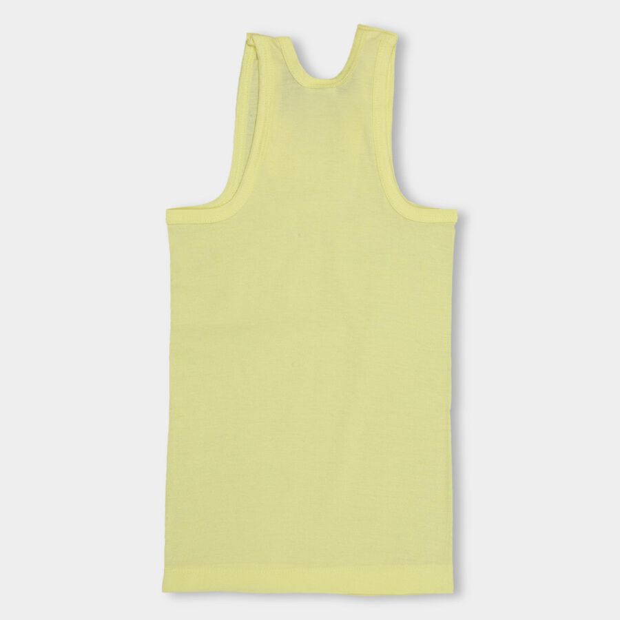 Boys' 100% Cotton Vest , Yellow, large image number null