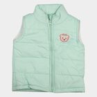 Infants Mint Green Stand Collar Puffer Jacket, Light Green, small