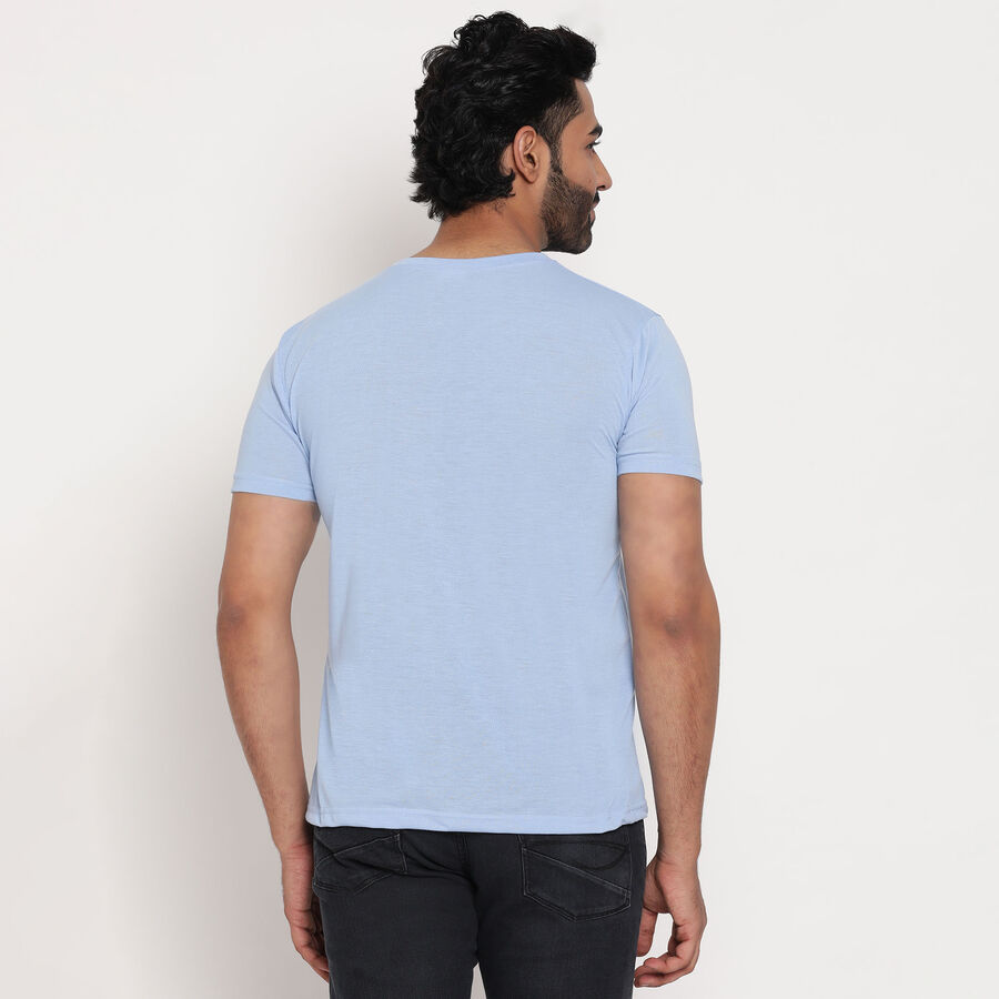 Round Neck T-Shirt, Sky Blue, large image number null