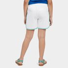 Girls' Off White Cotton Blend Shorts, Off White, small