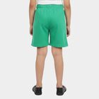 Girls Green Regular Fit Side Stripe Sports Shorts, हल्का हरा, small