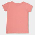 Girls' 100% Cotton T-Shirt, Pink, small