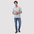 Men's Light Blue Polo Neck Polo T-Shirt, Light Blue, small