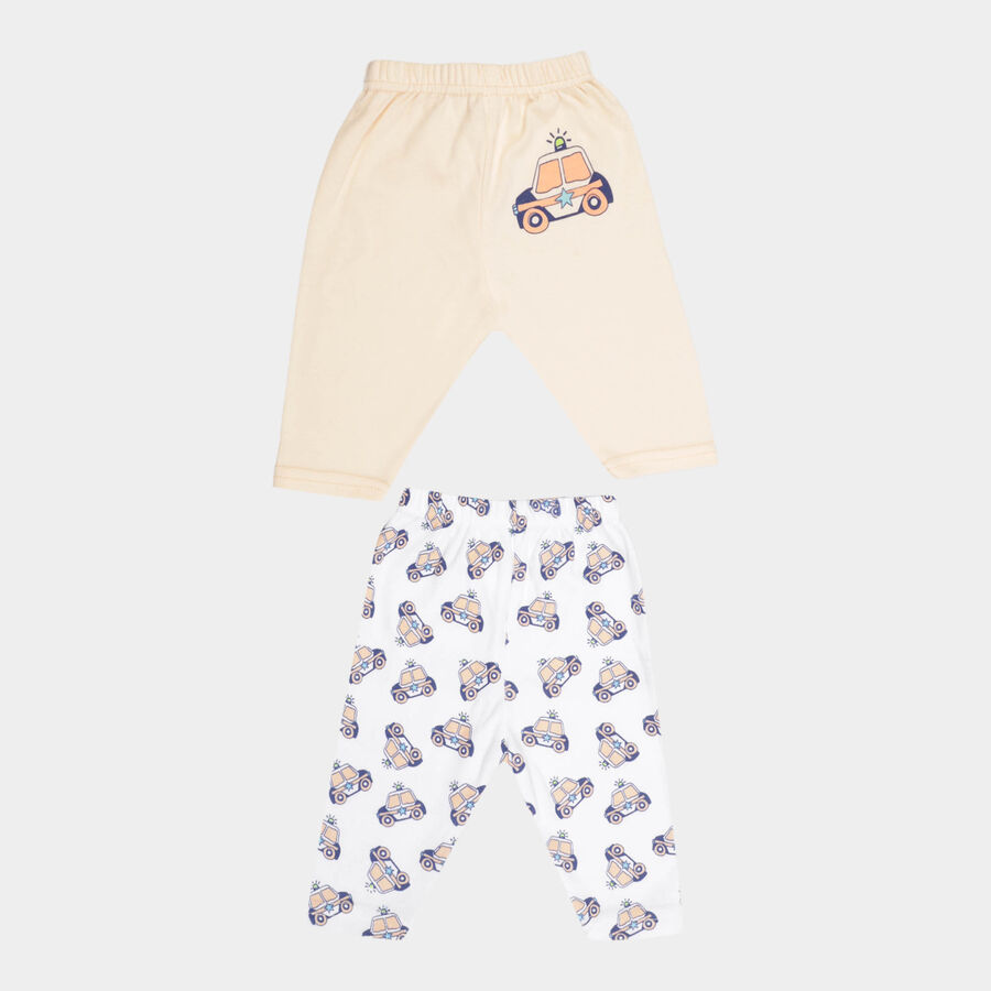Infants Printed Elasticated Pyjama, Peach, large image number null