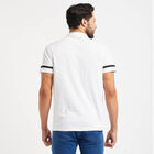Cotton Printed Henley T-Shirt, White, small image number null