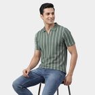 Men's Light Green Polo Collar Classic T-Shirt, Light Green, small