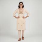 Women's Peach Cotton Ethnic Set, Peach, small