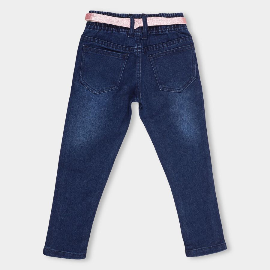 Girls' Jeans, Dark Blue, large image number null