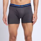 Men's 100% Cotton Trunks, Dark Grey, small