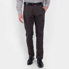 Checks Skinny Fit Trousers, Dark Grey, small image number null