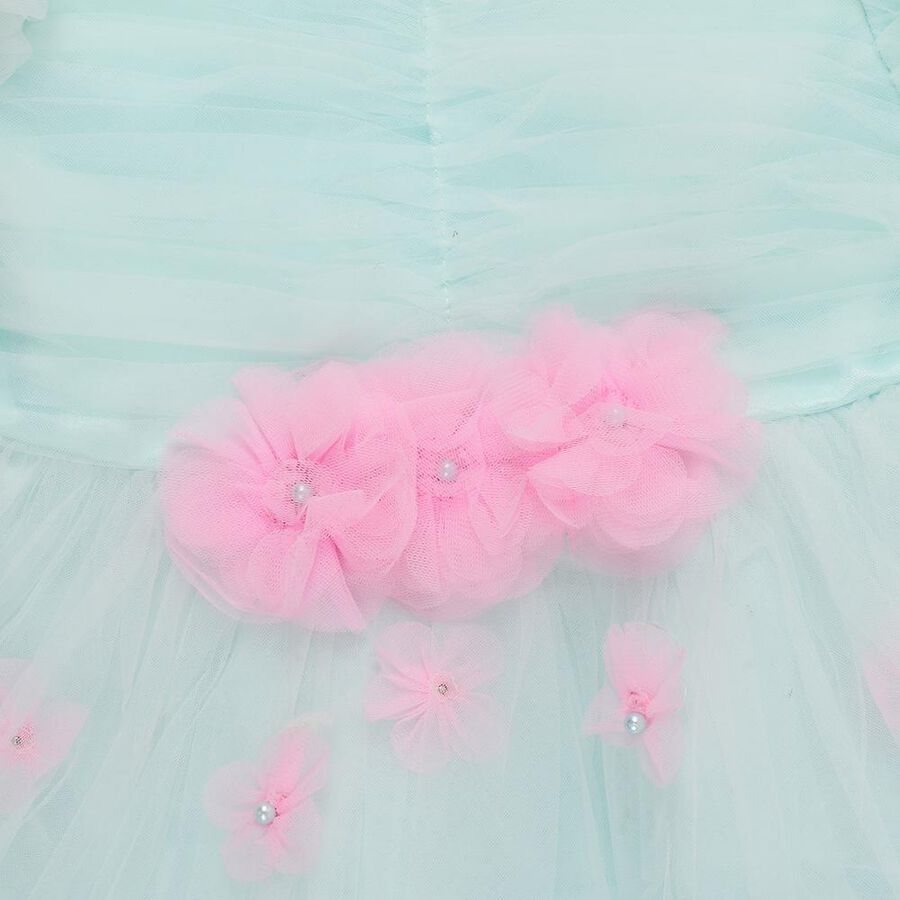 Girls' Frock, Light Green, large