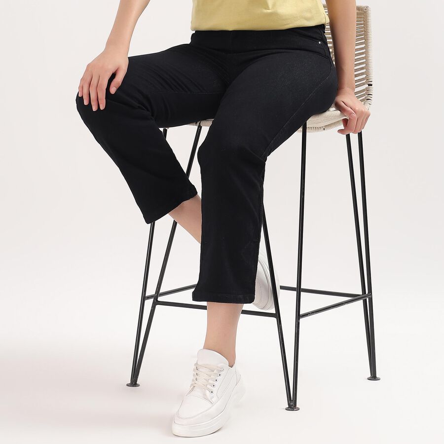 Ladies' Jeans, काला, large image number null