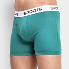 Men's 100% Cotton Trunks , Dark Green, small