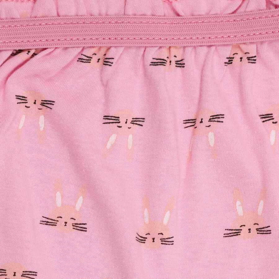 Girls' 100% Cotton Bloomer, Light Pink, large image number null