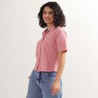 Women's Light Pink Collared Casual Shirt, Purple, small image number null