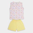 Infant Girls' 100% Cotton Short Set , Yellow, small image number null