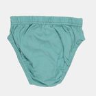 Boys' White Regular Fit Printed Briefs, सफ़ेद, small