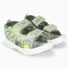 Boys' Green Velcro Strappy Sandals, Green, small