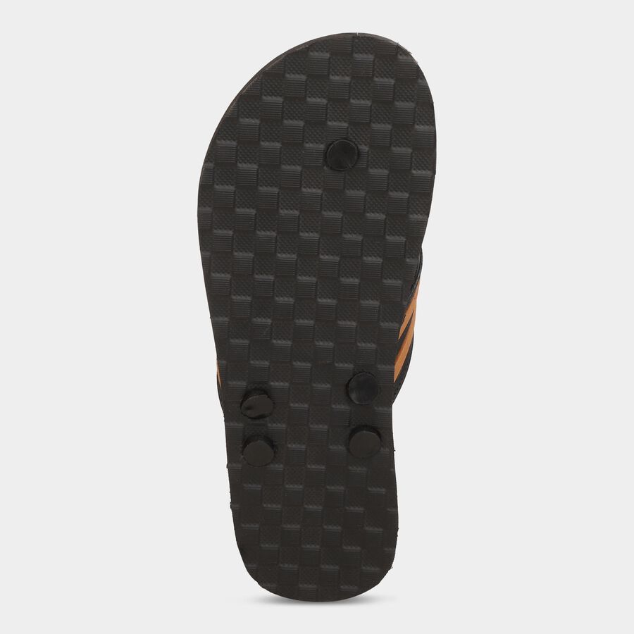 Men's V Strap Slipper, Brown, large image number null