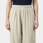 Women's Beige Regular Fit Palazzos, गहरा पीला, small