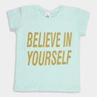 Girls' 100% Cotton T-Shirt, हल्का हरा, small image number null
