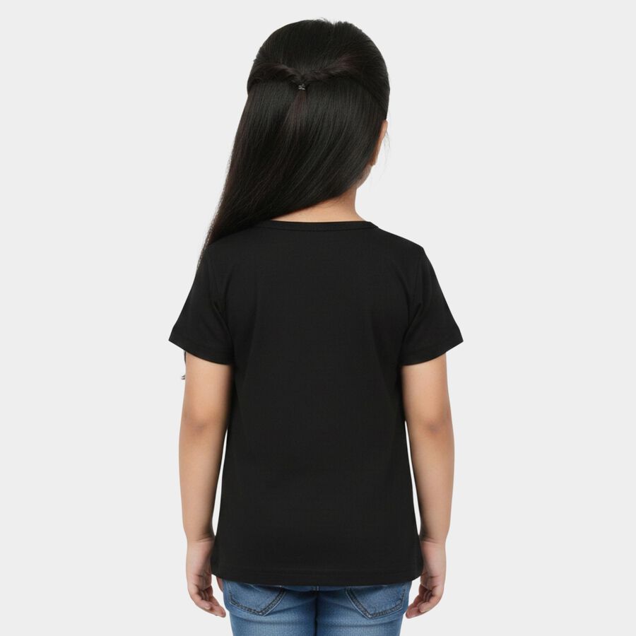 Girls' T-Shirt, Black, large