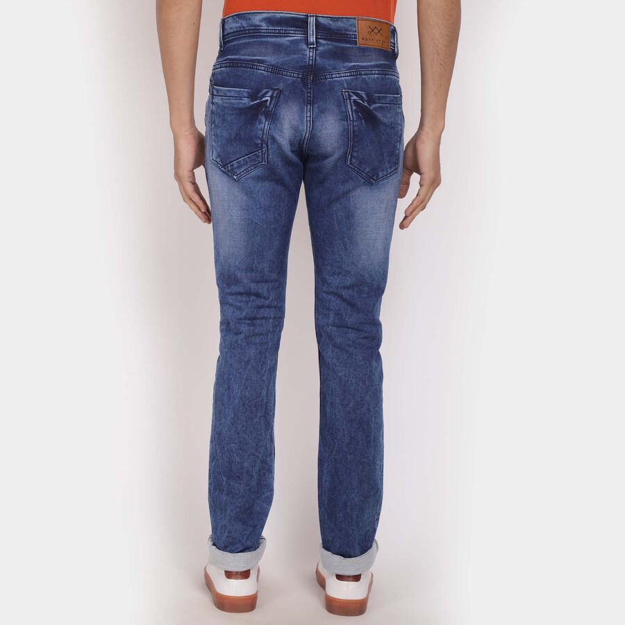 Overdyed 5 Pocket Slim Fit Jeans, Light Blue, large image number null